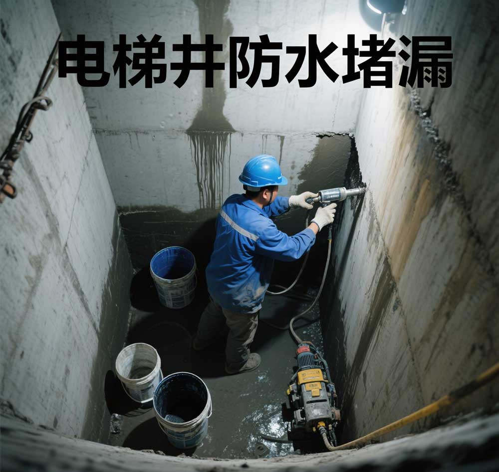 电梯井防水堵漏，广东专业电梯井漏水维修公司